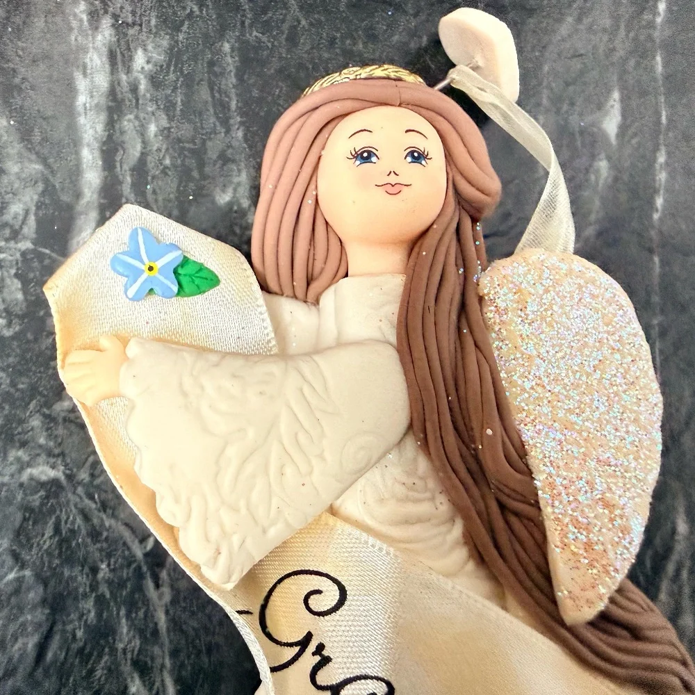 PAVILION GIFT COMPANY 2004 “Grandmother” Box with Angel Ornament